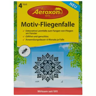 Aeroxon (Аэроксон) Fliegenkoder декоративные приманки в виде снежинки для мух (без запаха), 4 шт